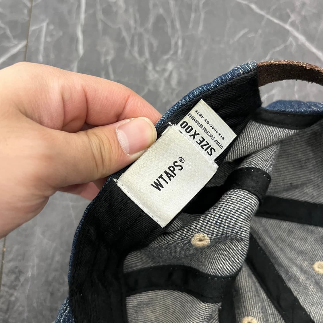 더블탭스 T-6H 인디고 데님 캡 상품이미지6