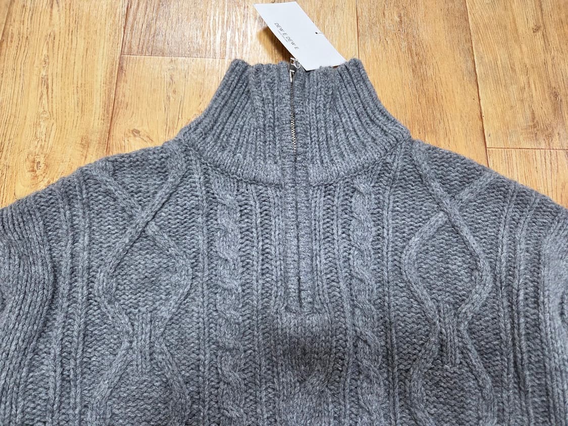 듀이듀이(DEW E DEW E) 케이블 집업 울니트 프리사이즈 새상품 상품이미지7