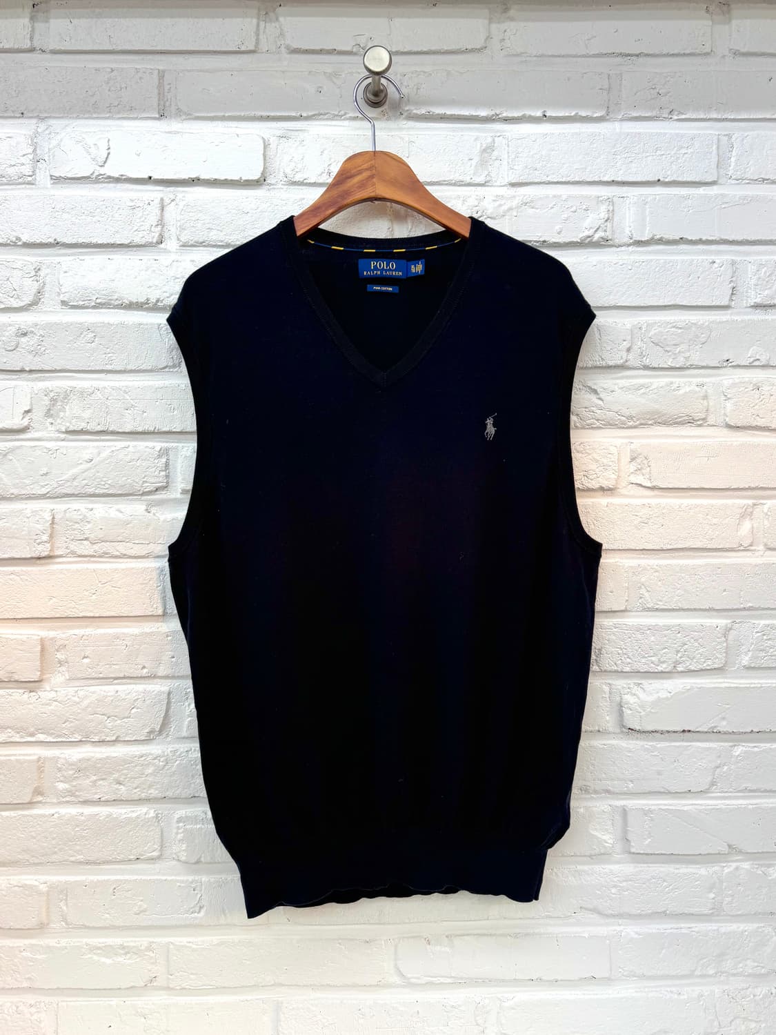 폴로 네이비 니트조끼 상품이미지1