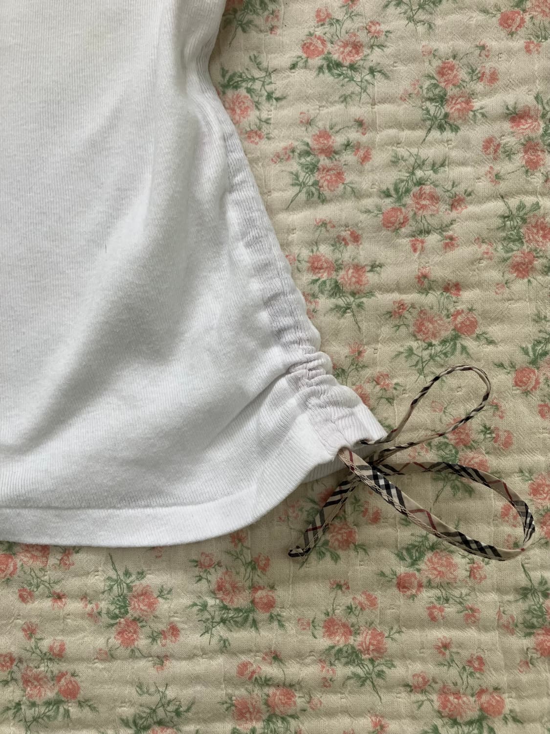 버버리 블루라벨 사이드 셔링 나시 1078 모리걸 y2k 스트릿 갸루 펑 상품이미지4