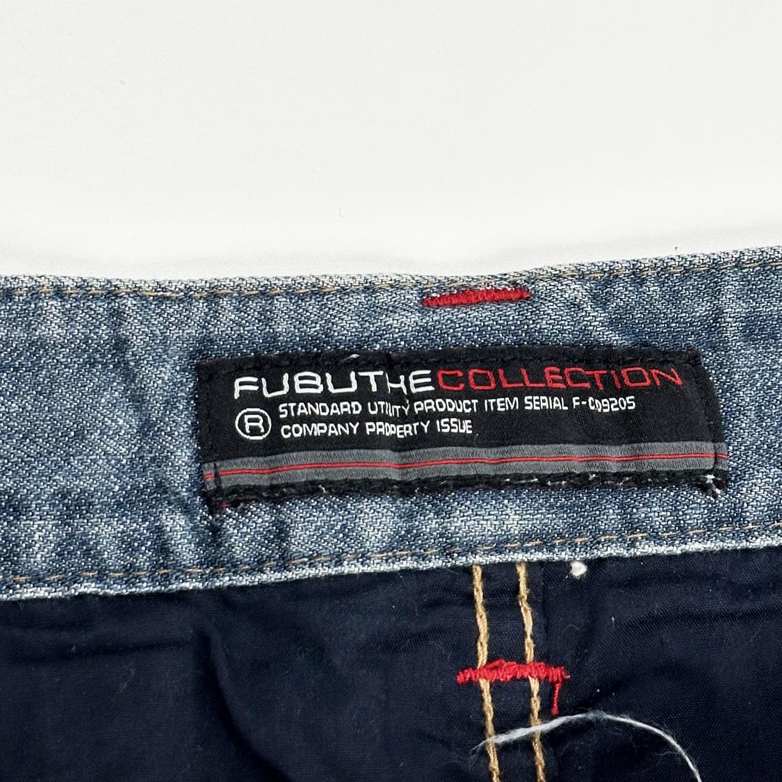 후부 레트로 y2k 와이드 데님 팬츠 (33인치) 상품이미지7