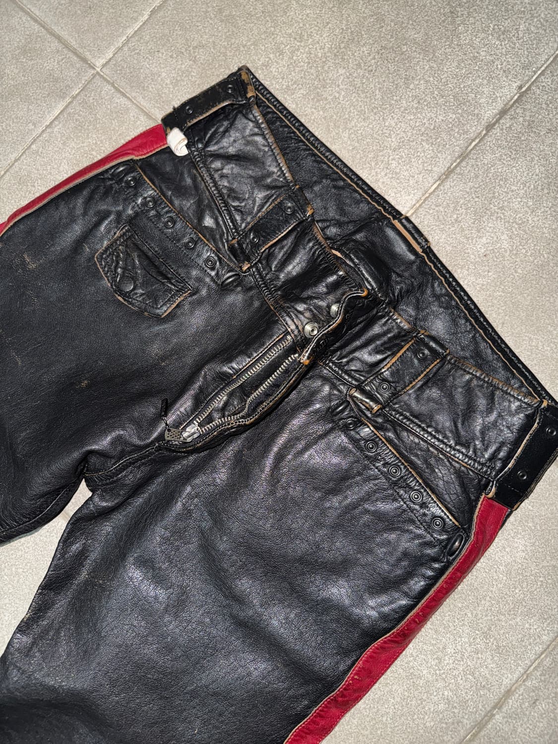 디젤 슬림 레더 팬츠 상품이미지6