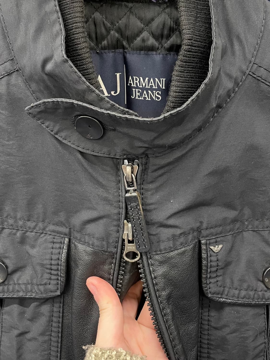 AJ 아르마니진스 레더믹스 투웨이 자켓 상품이미지8