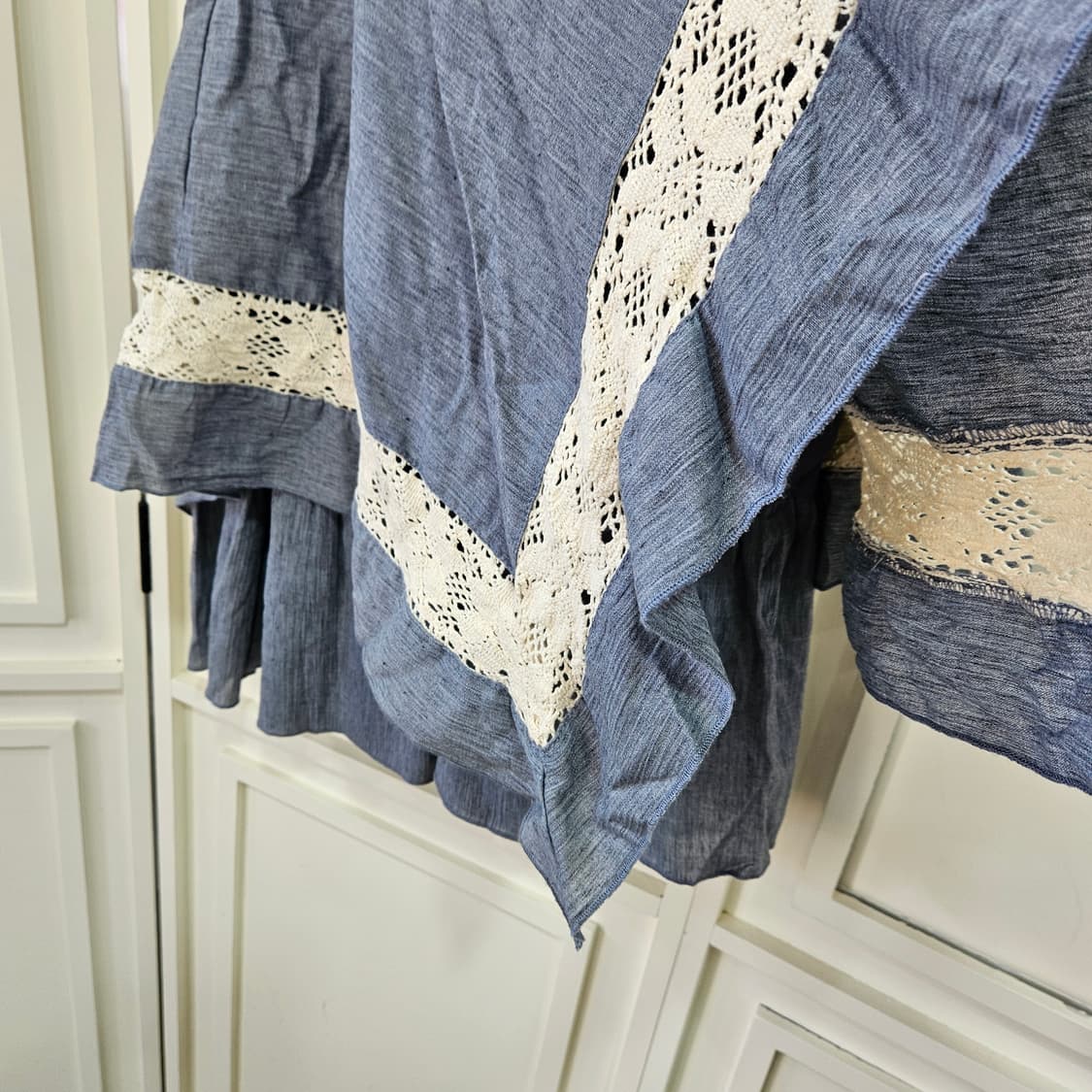 언발 레이스 린넨혼방 스커트 상품이미지4