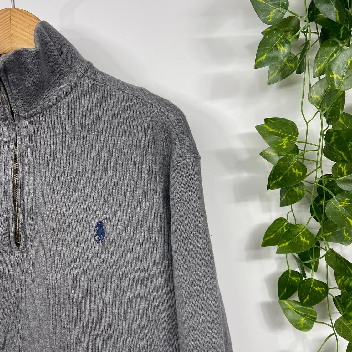 [폴로] 랄프로렌 하프집업 맨투맨 그레이 (L) 상품이미지2