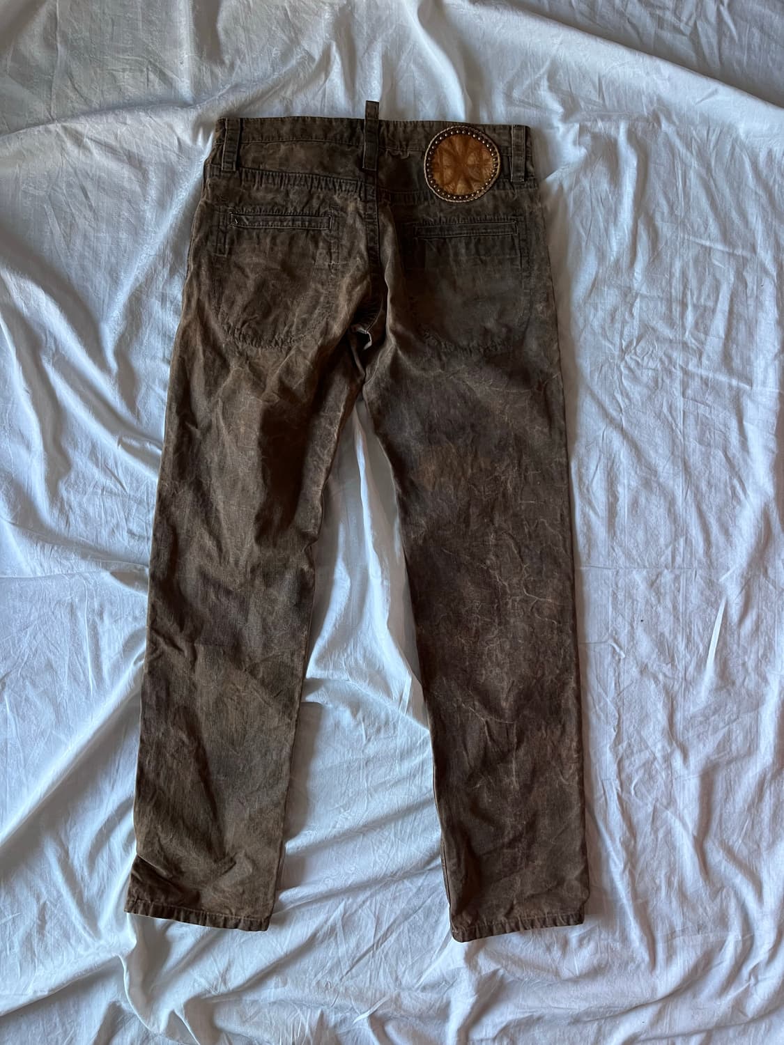 Dsquared2 Mud Coated Wash Denim Jeans 상품이미지5