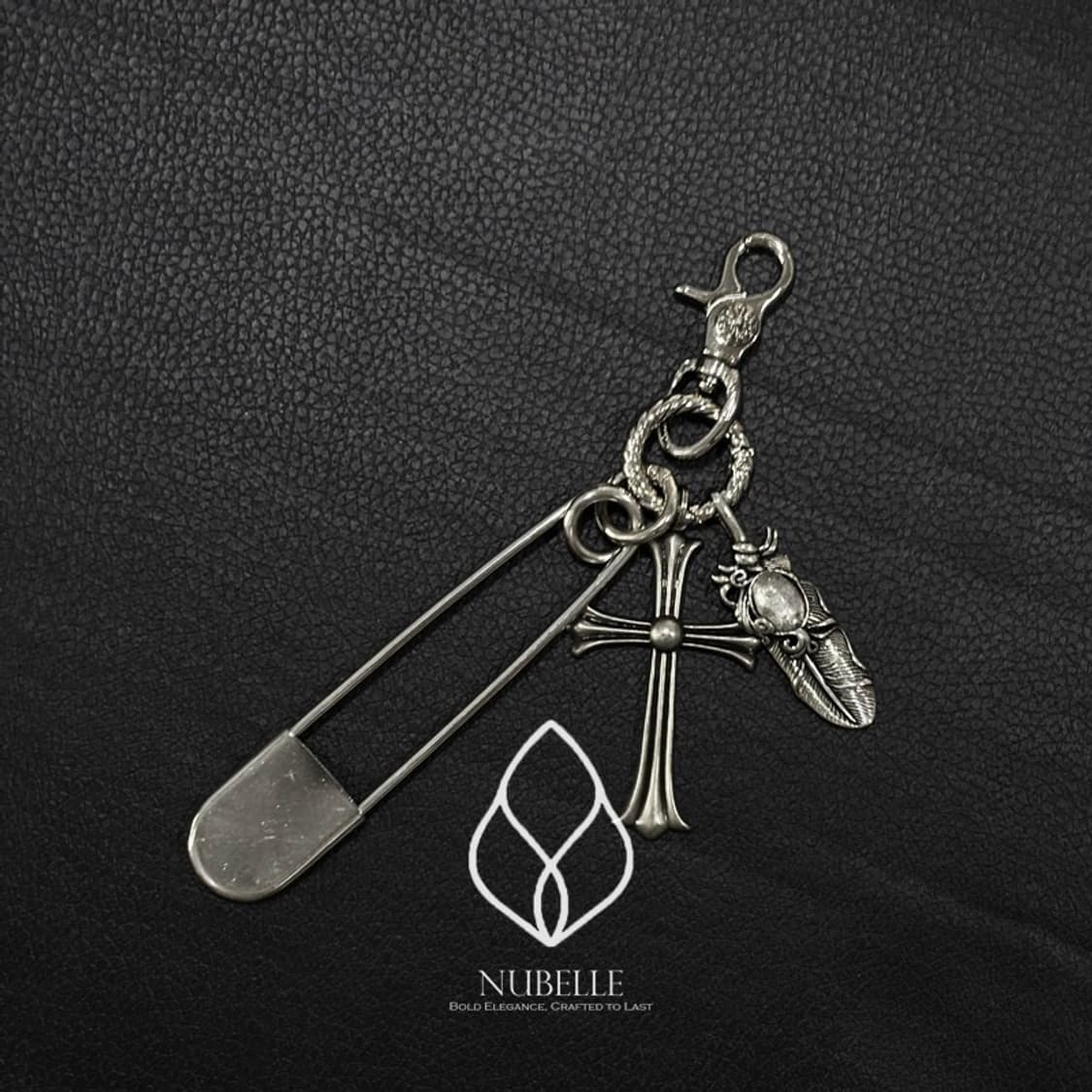 🌗 Chrome cross keyring / 크롬 크로스 클립 키링 상품이미지7