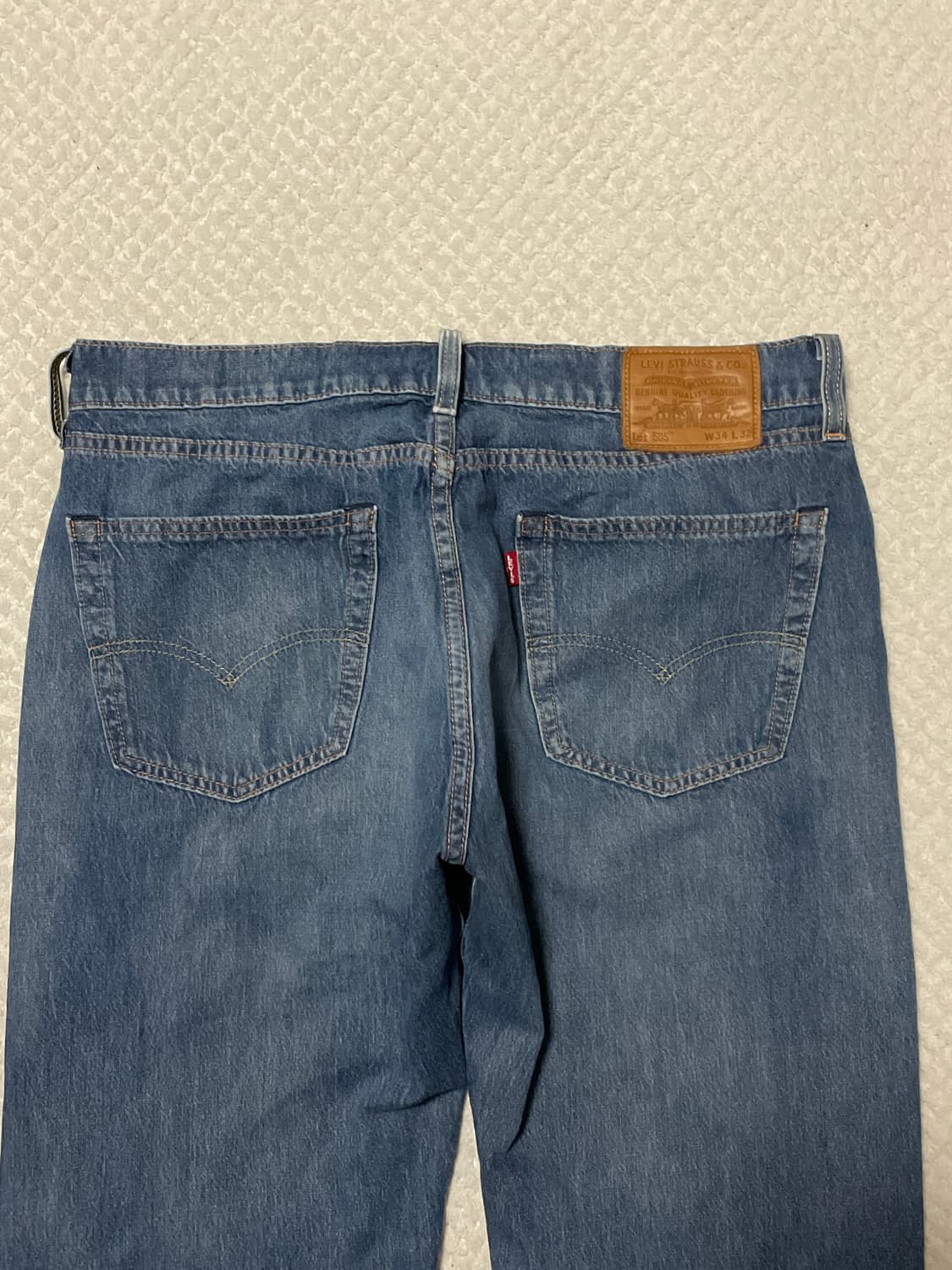 [34X32] 리바이스 505 레귤러 핏 프리미엄 빅E 데님(클리닝O) 상품이미지7