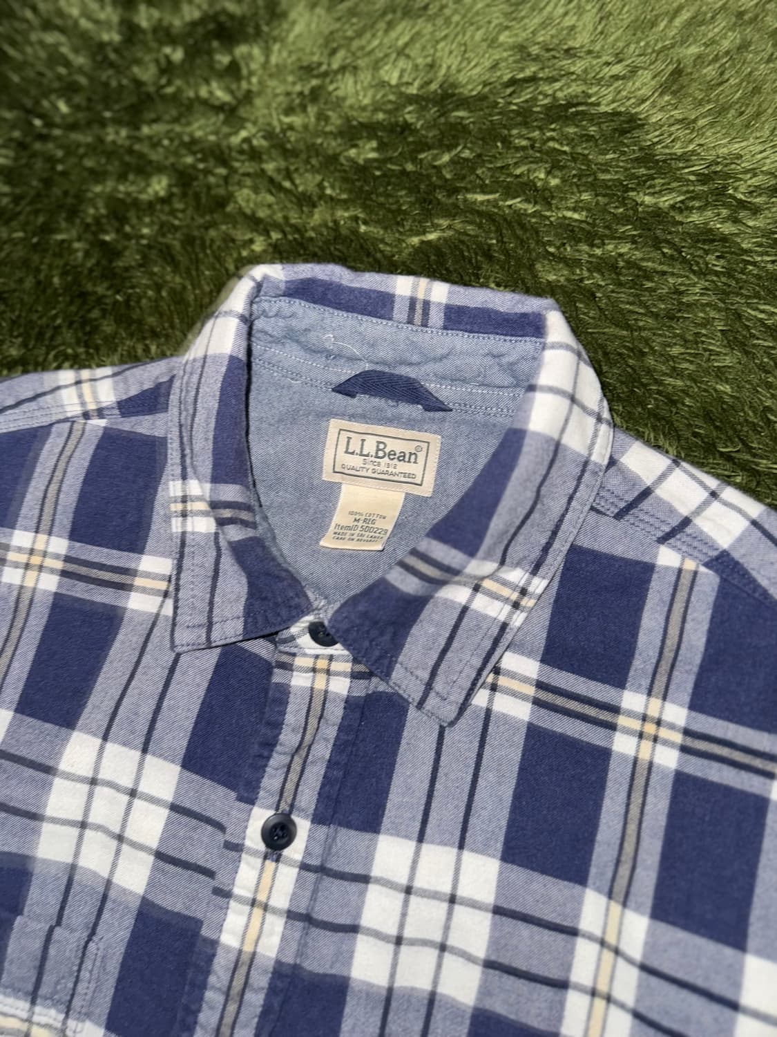 [M] L.L.Bean 엘엘빈 헤비 코튼 플레이드 체크 셔츠 상품이미지3