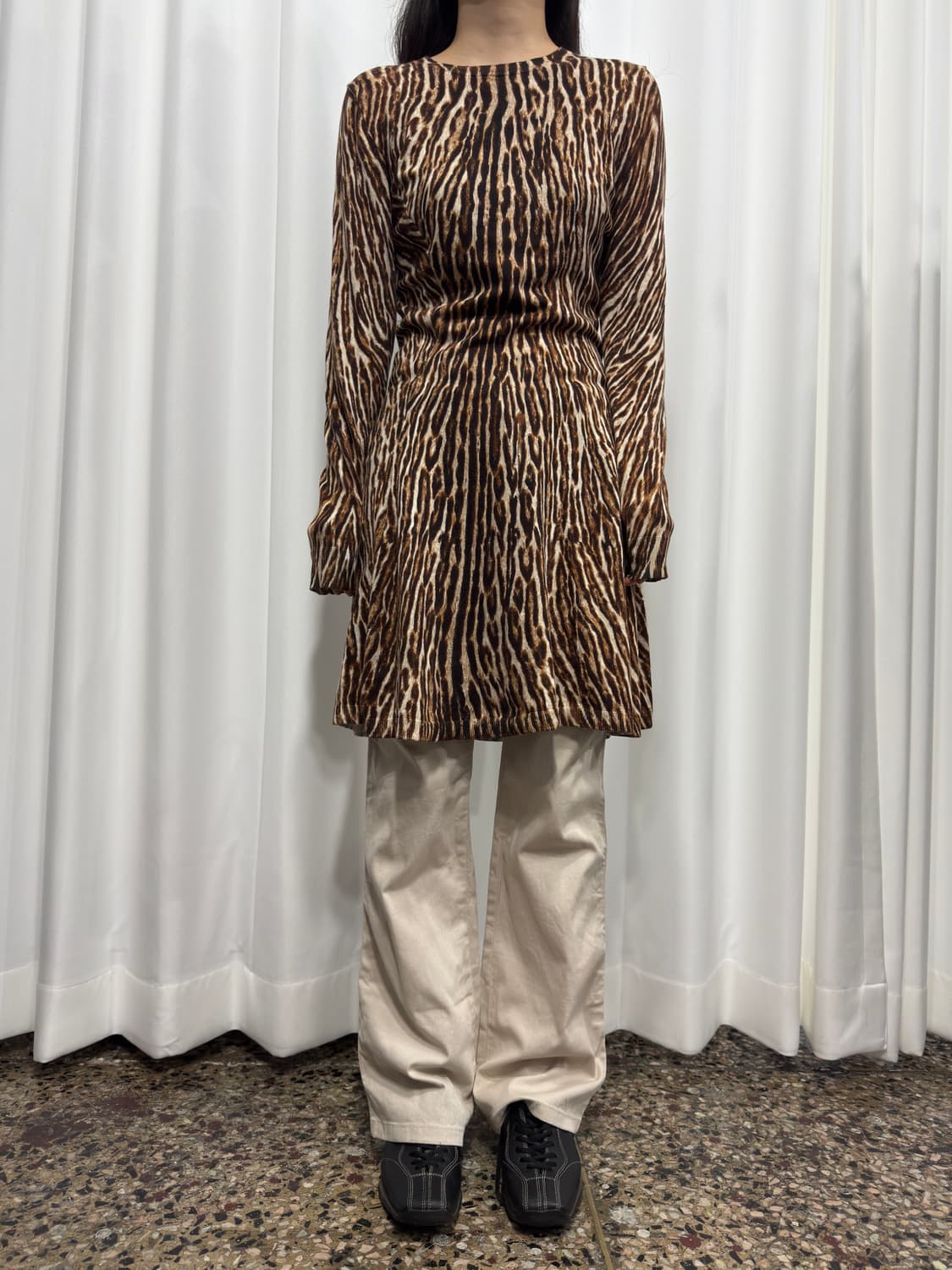 michael kors leopard knit dress 상품이미지2