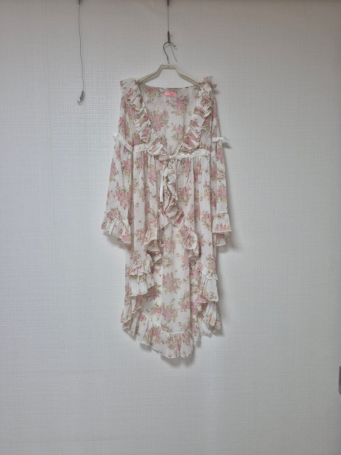 리즈리사 Chambre a couche 로즈 쉬폰 롱 가디건 입니다 ♡♡ 상품이미지1