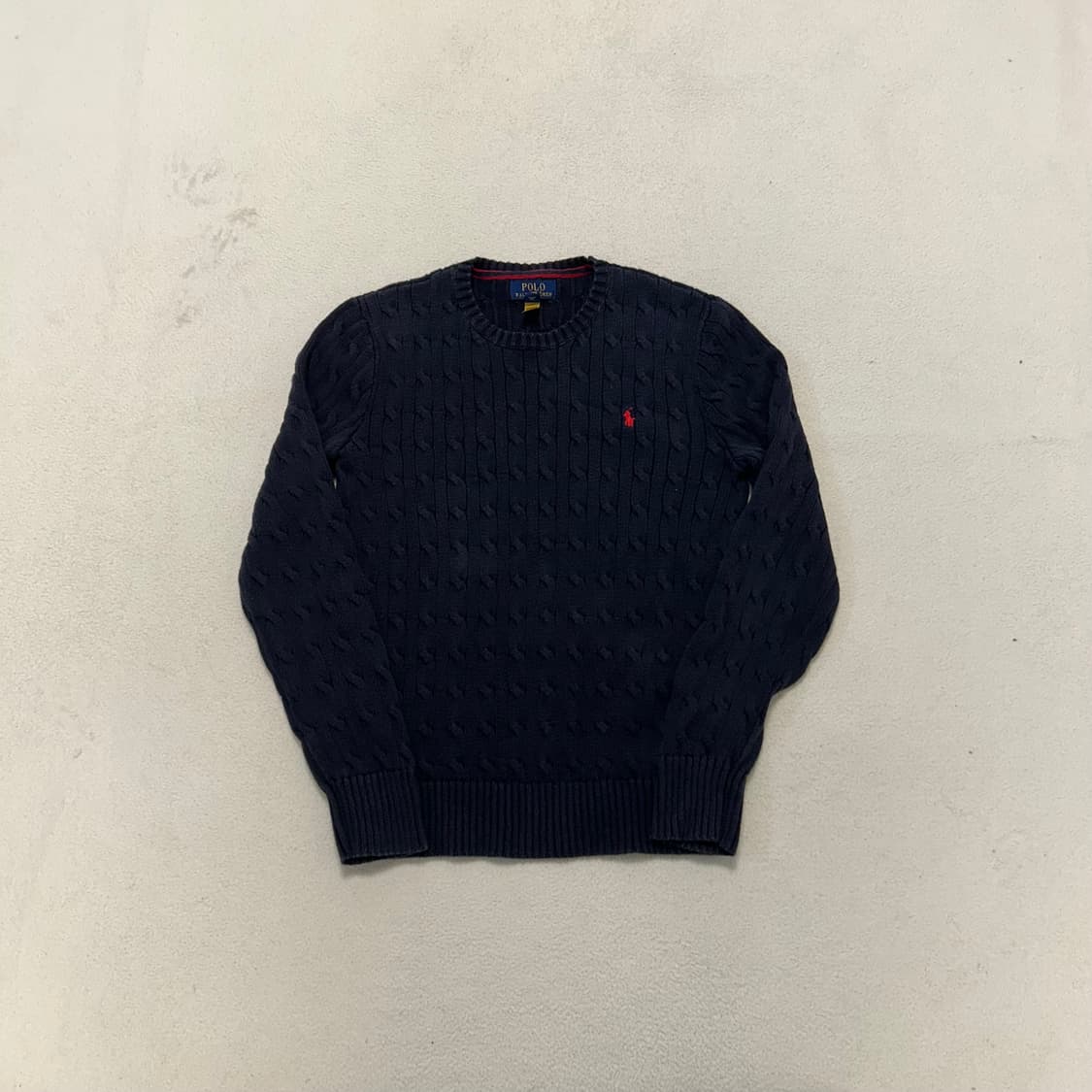 Polo Navy Cable Knit 상품이미지4