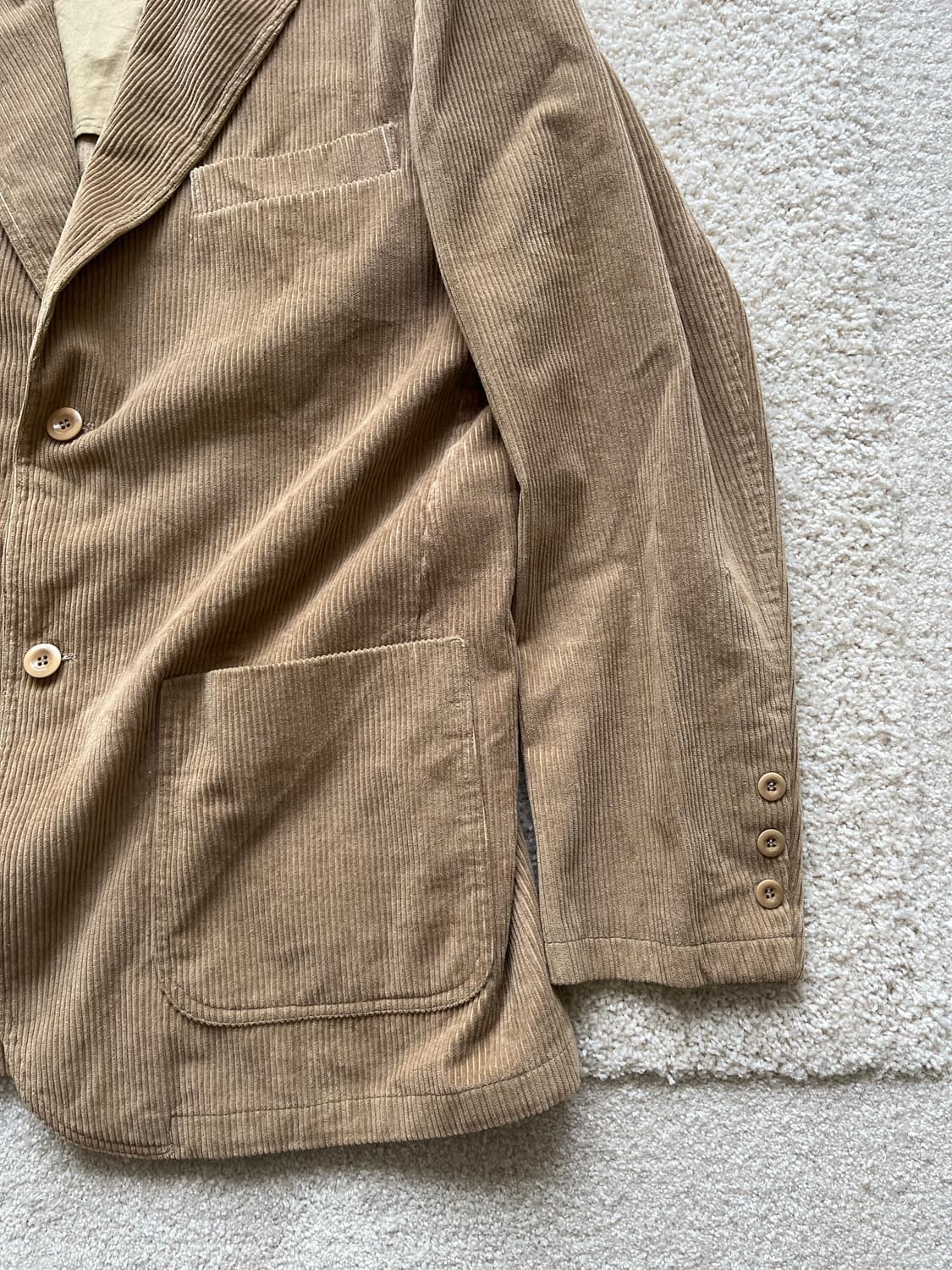 버버리 베이지 코듀로이 자켓 (105) 상품이미지3