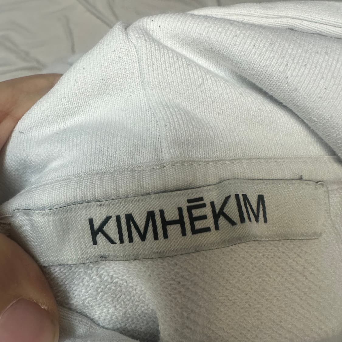 김해김 화이트후드티 L 상품이미지3