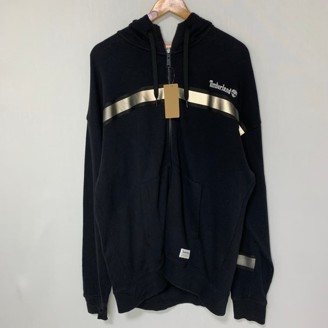 팀버랜드 라인 블랙 루즈핏 후드집업 남성 L 남녀공용 상품이미지2