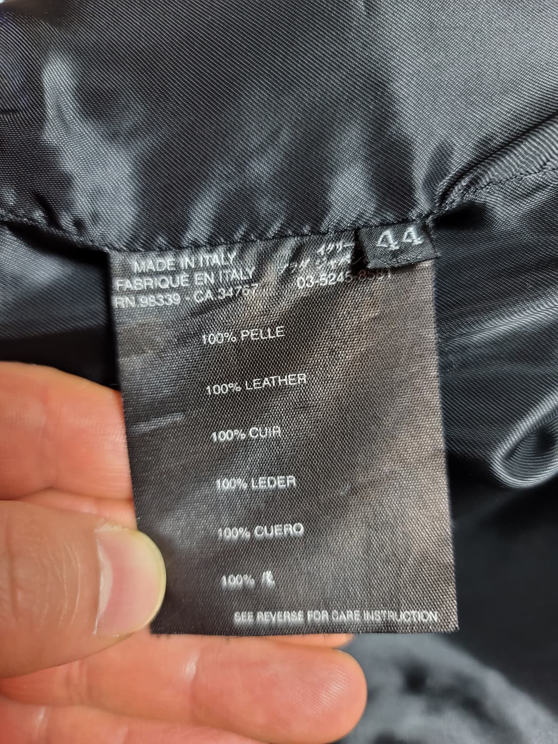 PRADA 여성 가죽 자켓 블레이져 블랙 EU44 상품이미지4