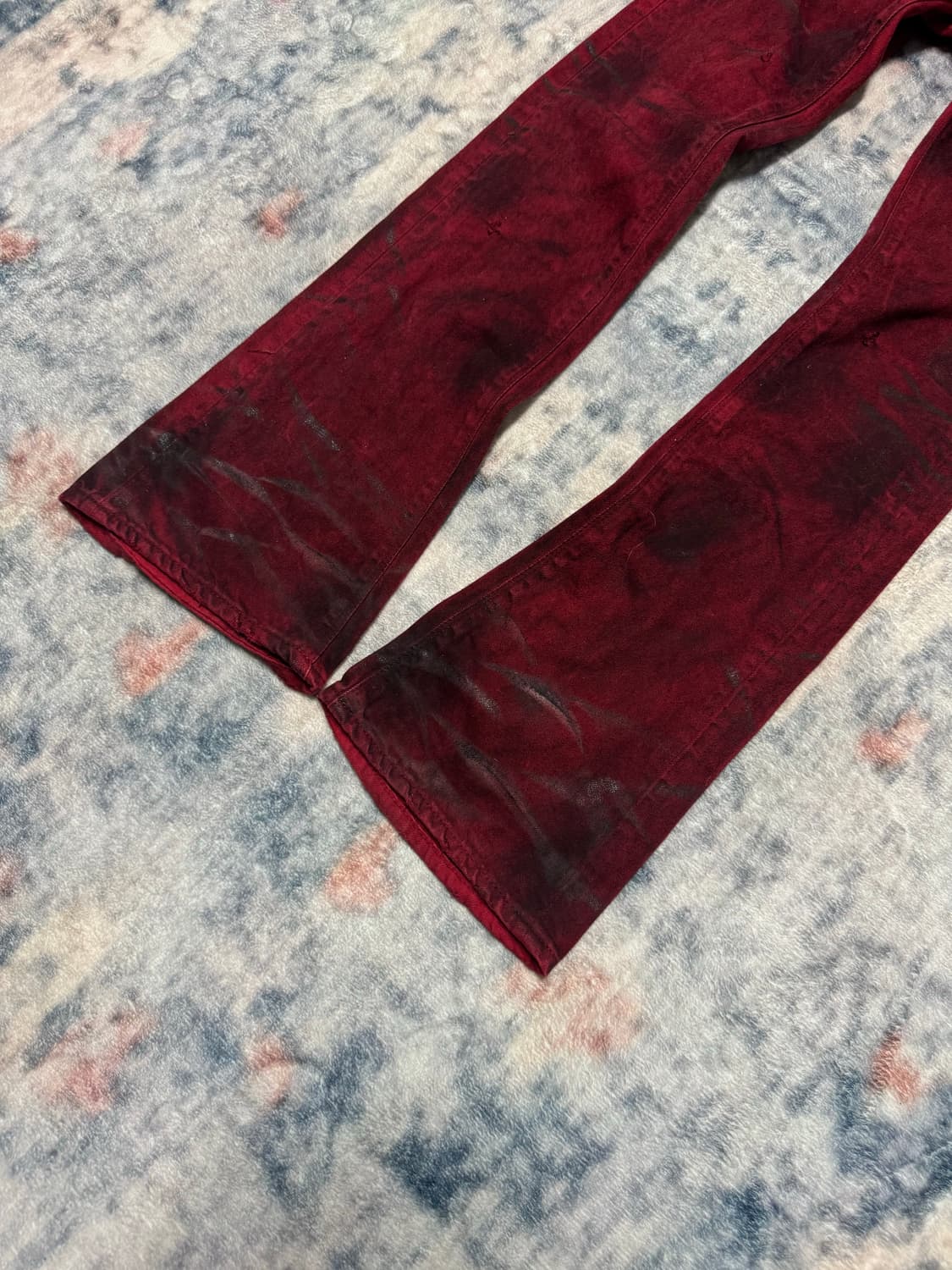Fuga 00s archive red coating flare denim 상품이미지6