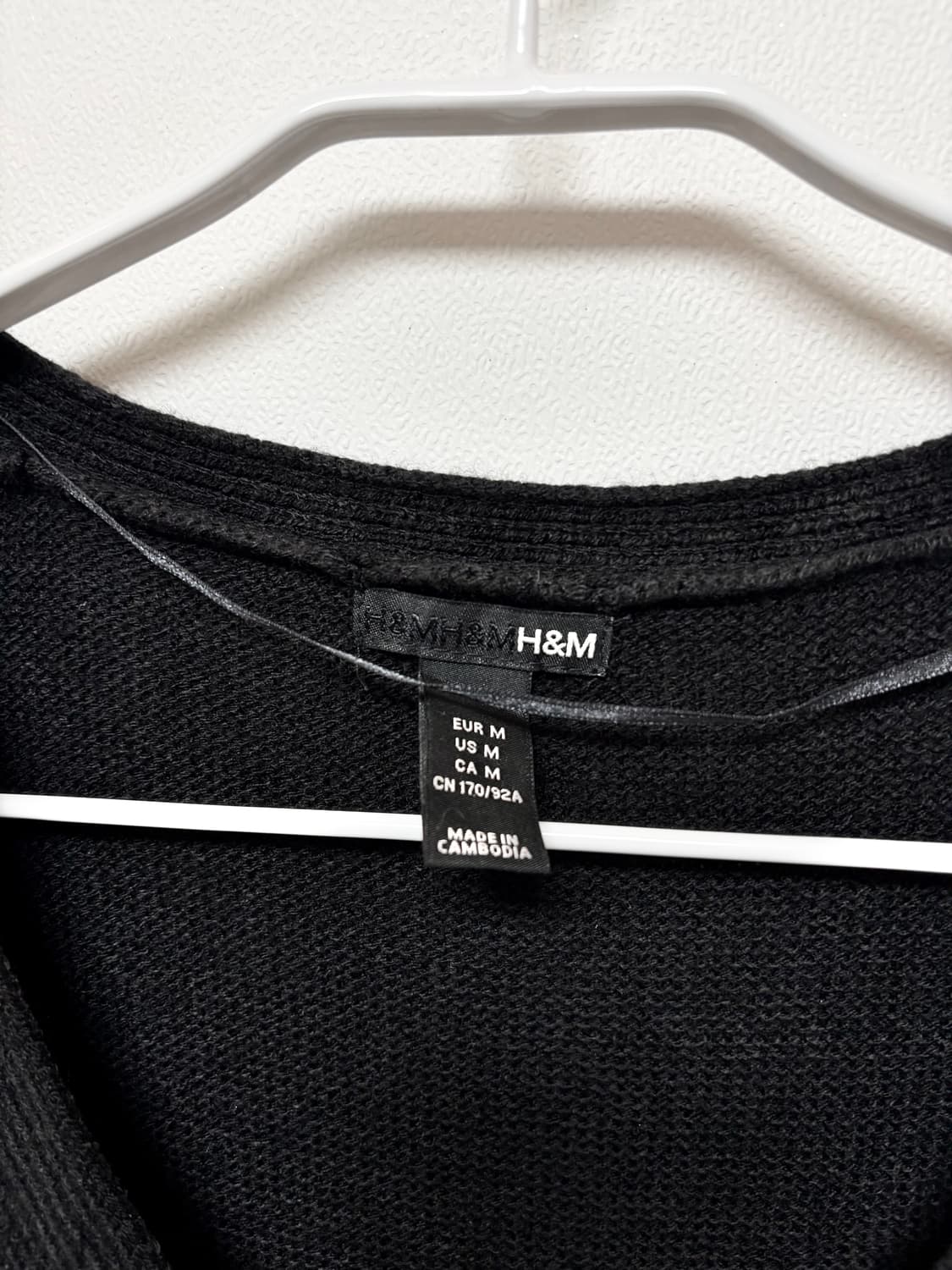 H&M 블랙 퍼프 가디건 상품이미지5