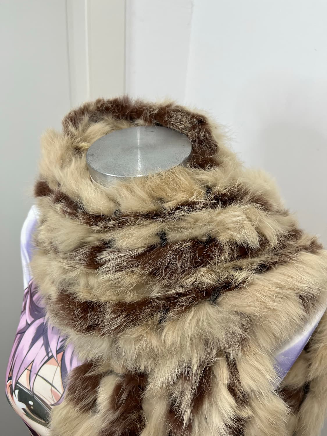 일본 빈티지 갸루 토끼털 퍼 머플러 상품이미지3