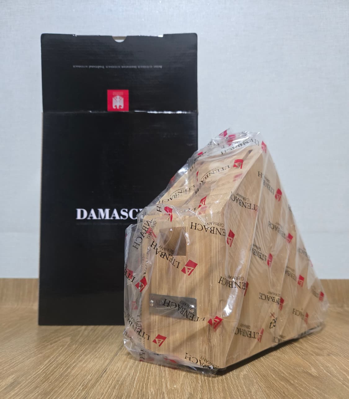 다마스커스 원목 3구 칼보관함 (미개봉) 상품이미지2