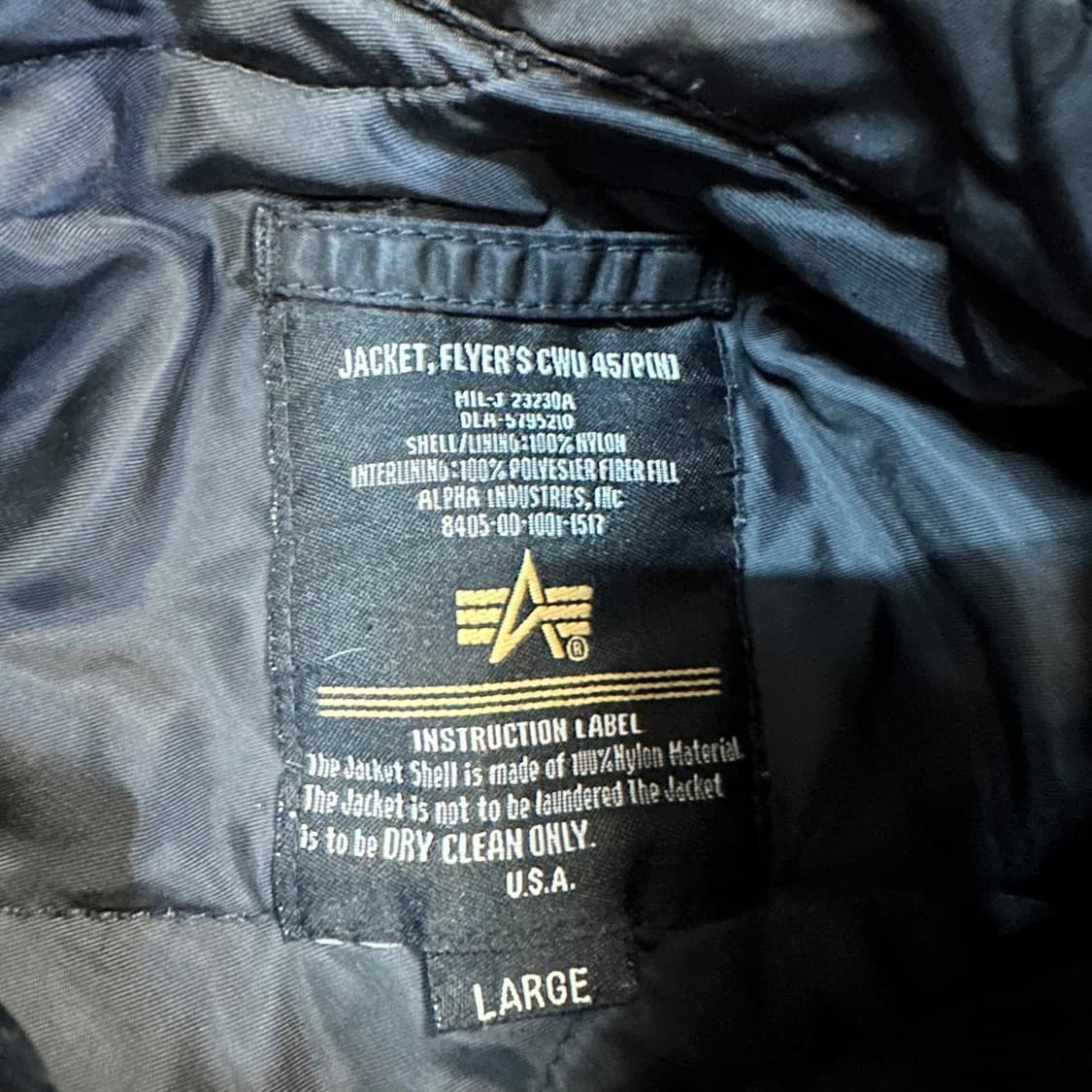 알파인더스트리 A2 항공점퍼 상품이미지5