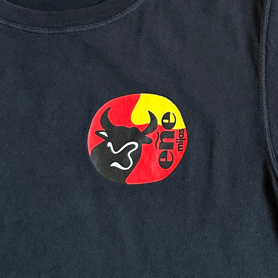 90’s Ene Mijas Spain made cotton 1/2 tee 상품이미지4