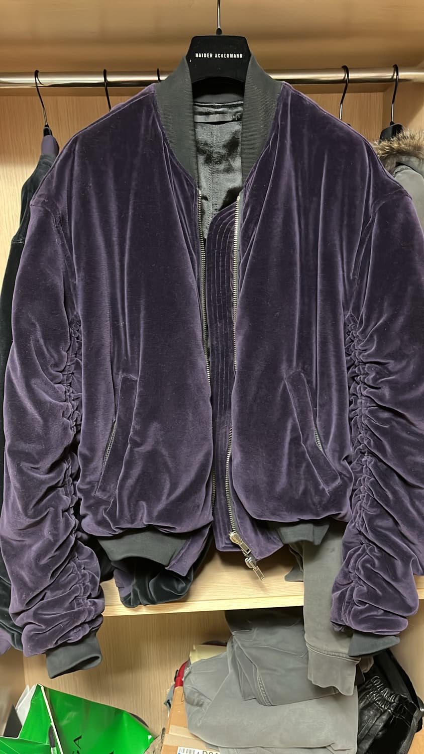 [S] 하이더아커만 15FW 퍼플 벨벳 퍼스 봄버 상품이미지1