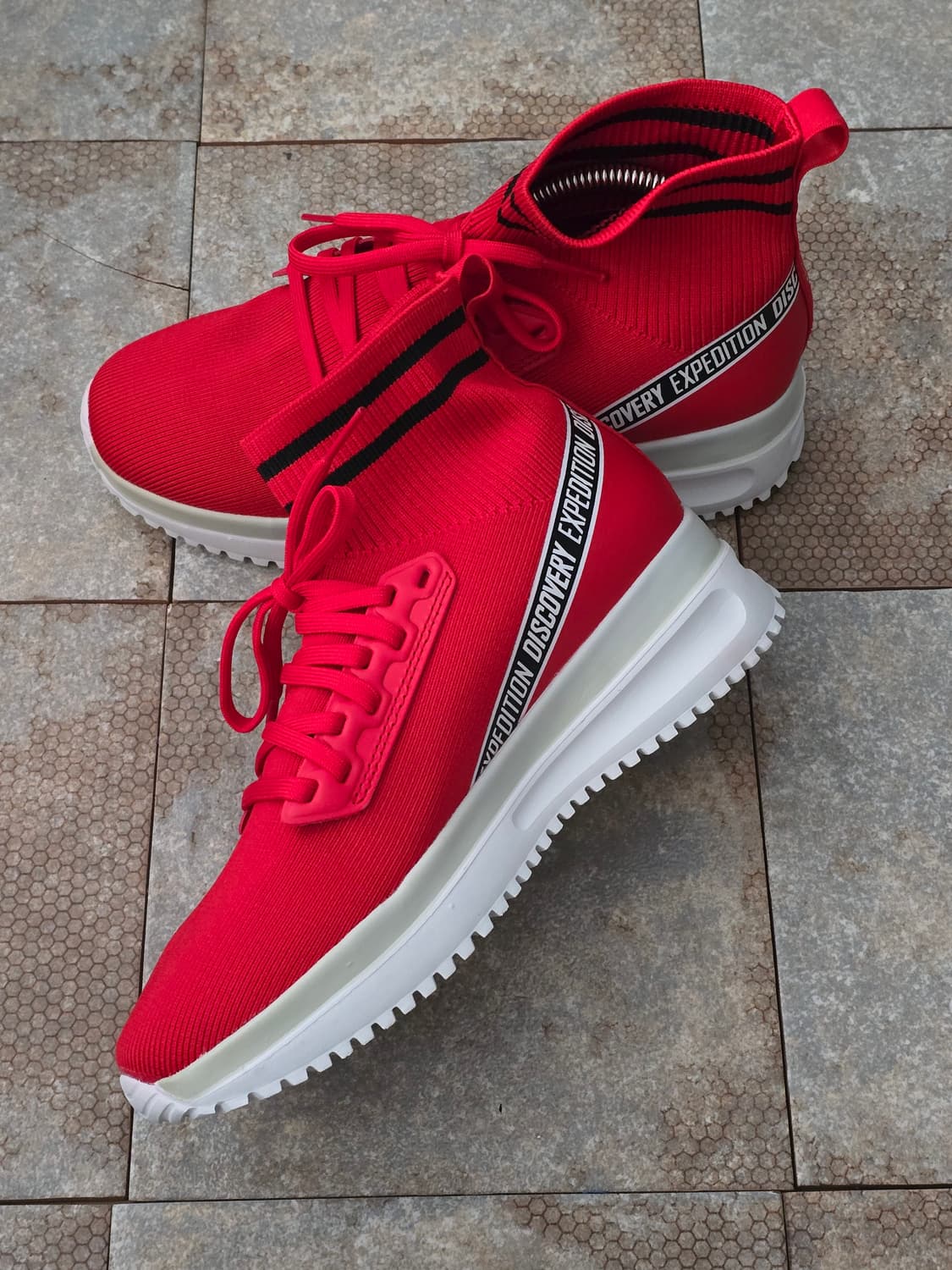 (240)디스커버리 에일리 하이퍼 니트 1.0 레드 상품이미지6