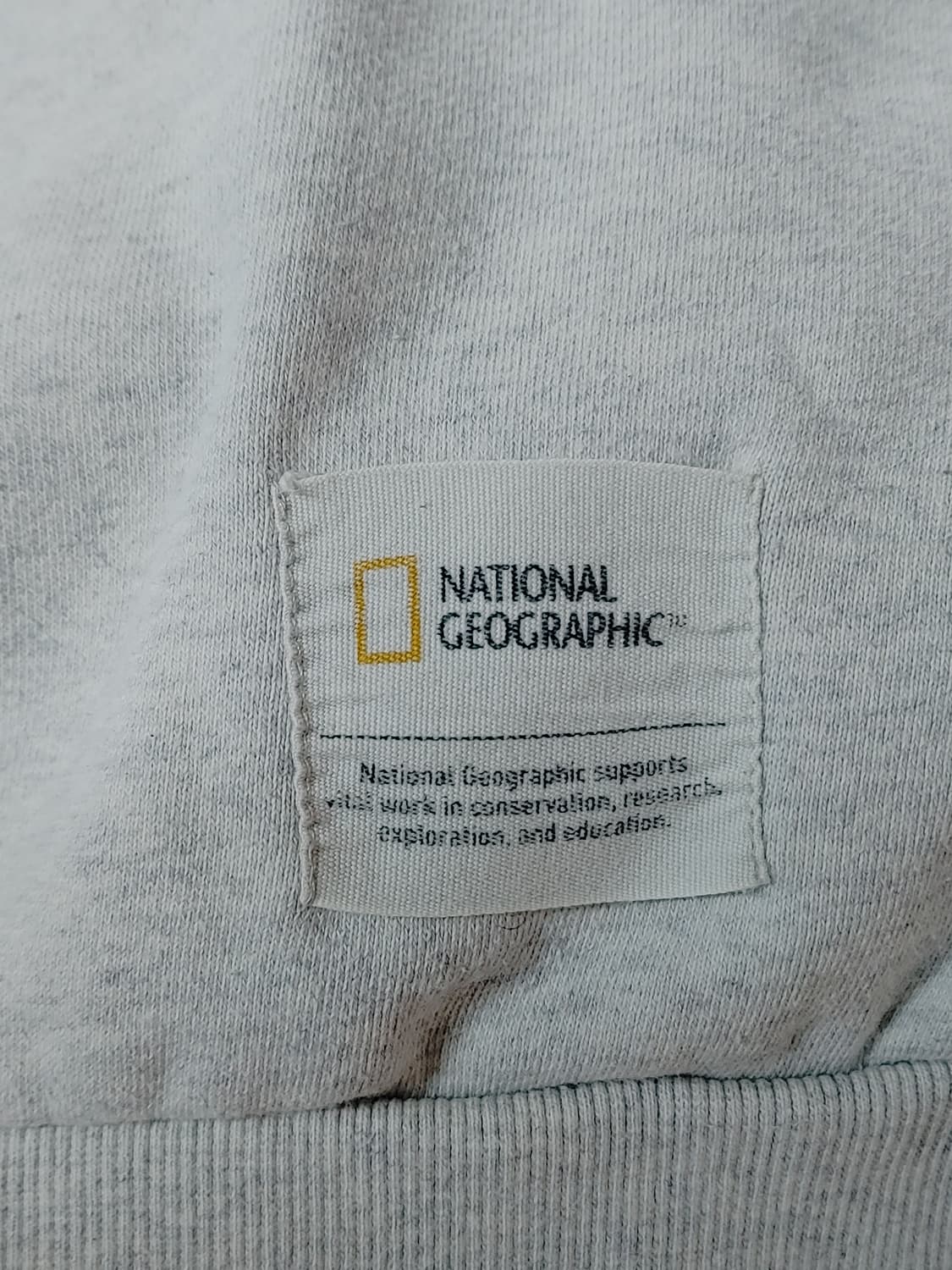 NATIONAL GEOGRAPHIC 내셔널 지오그래픽 사각로고 맨투맨 상품이미지5