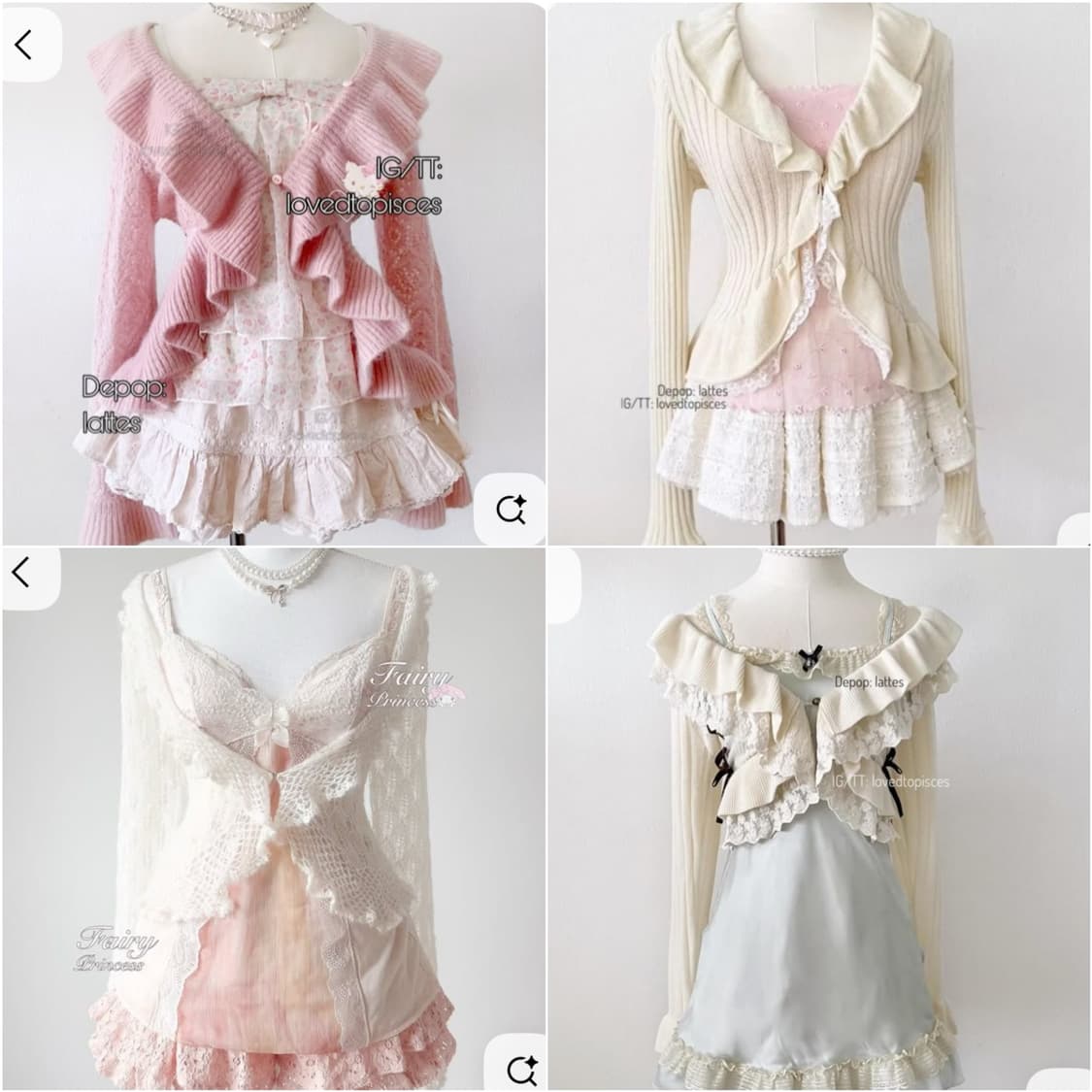 아이보리 프릴 가디건 상품이미지10