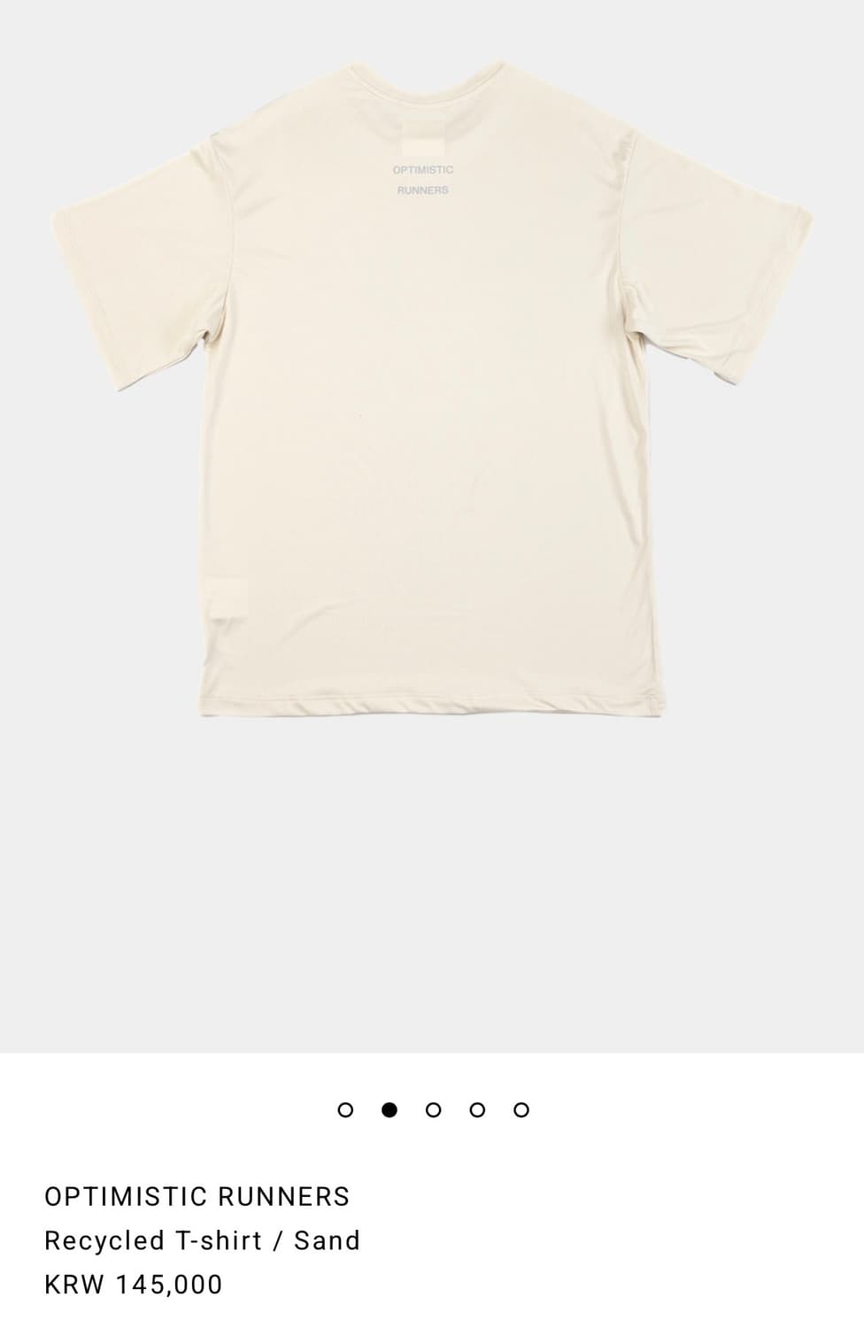 옵티미스틱 러너스 티셔츠 (새상품) 상품이미지3