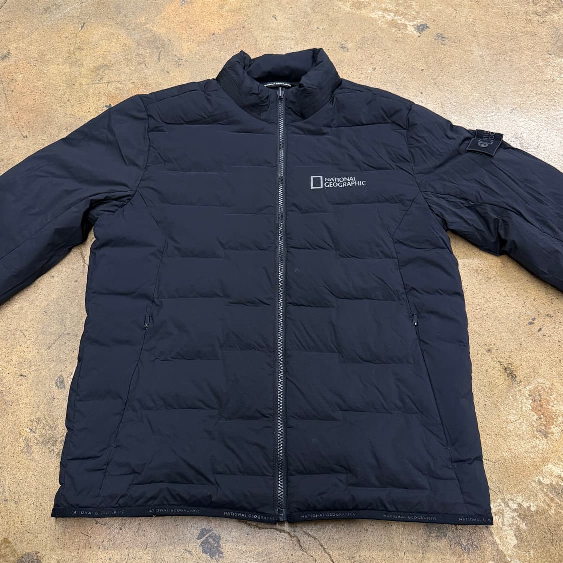 [정품/M] 내셔널지오그래픽 블랙 패딩 자켓 b17 상품이미지3