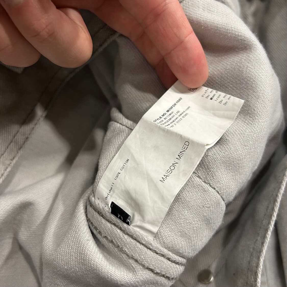 [M] 메종미네드 MAISON MINED 데님 자켓 B166 상품이미지9