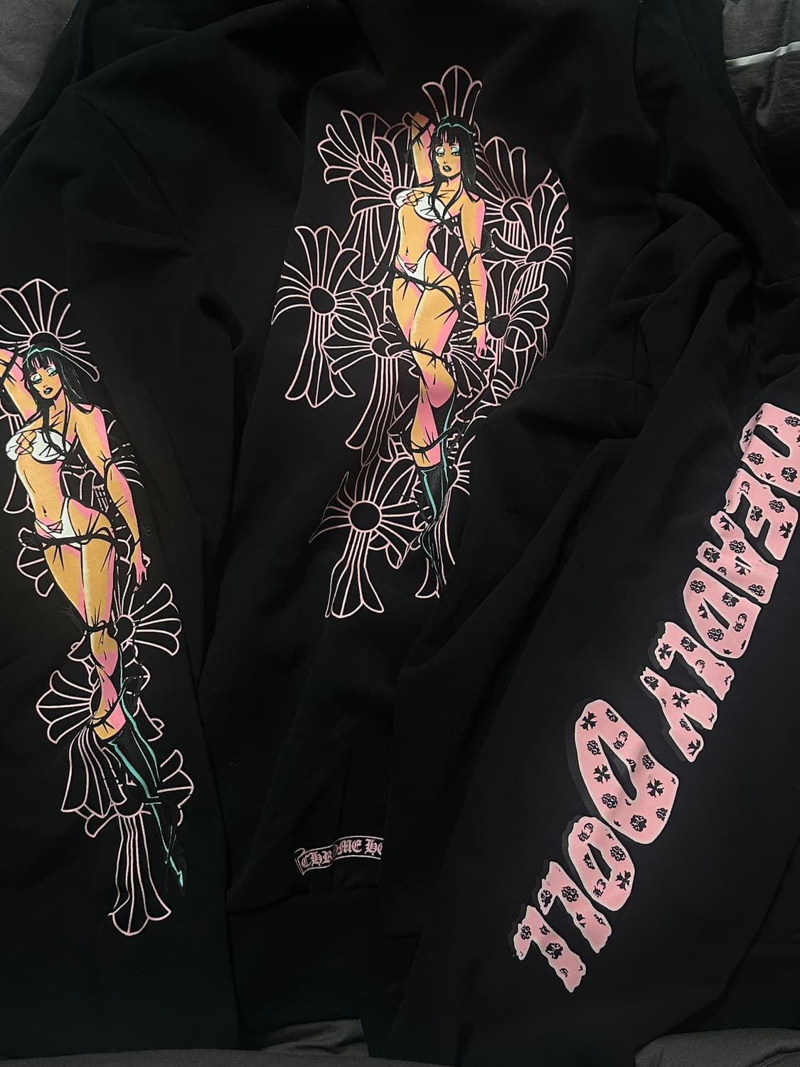 크롬하츠 데들리돌 후드집업 XL 상품이미지1