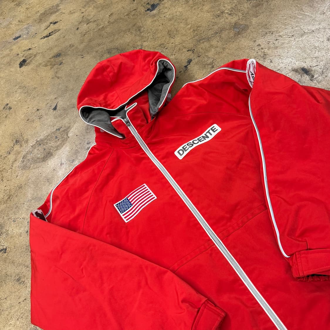 [정품/0] 데상트 스키팀 바람막이 자켓 b10 상품이미지1