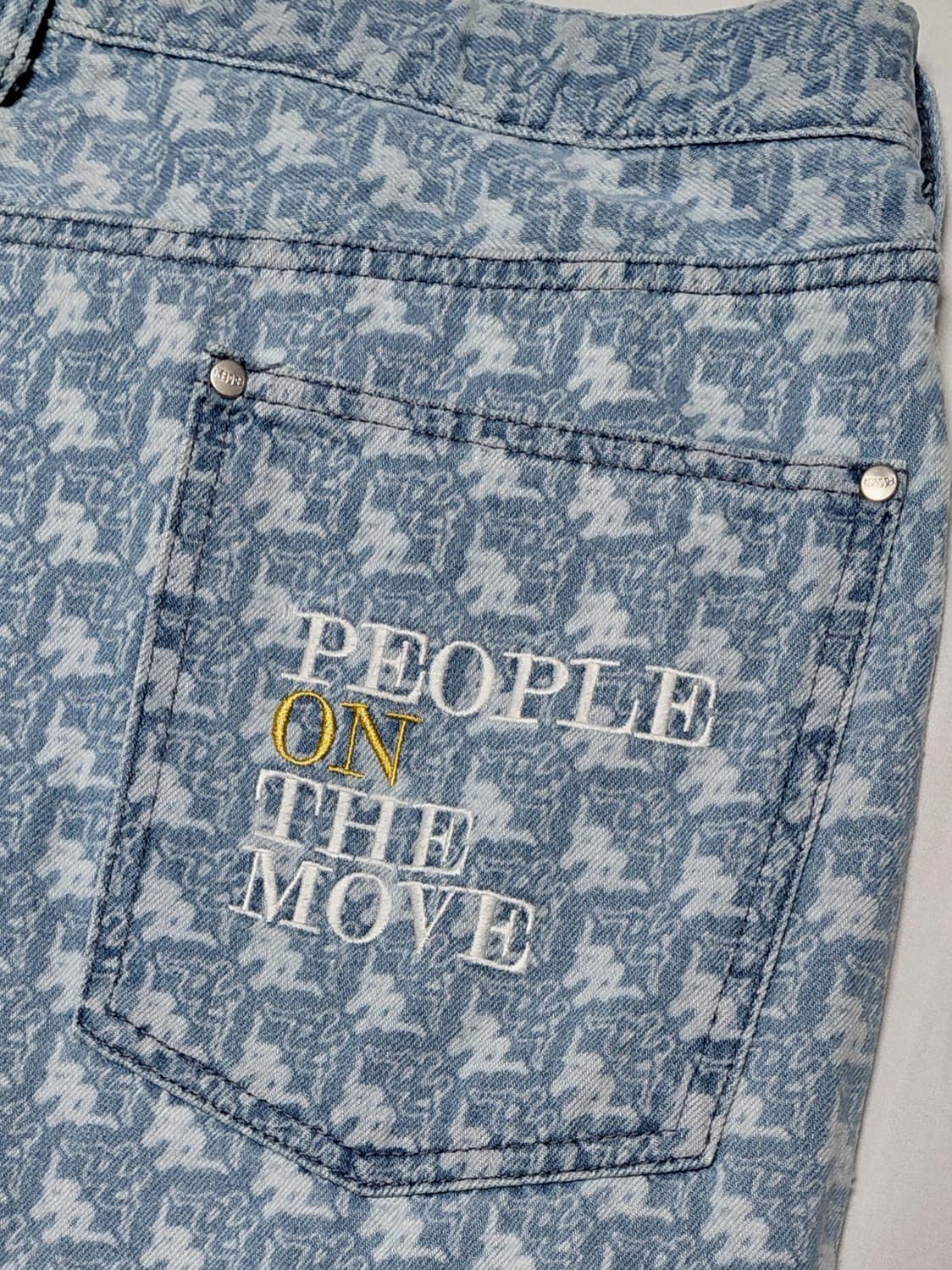 [XL] 카파(Kappa) x GU 콜라보 반다 로고 와이드 데님 팬츠 상품이미지9