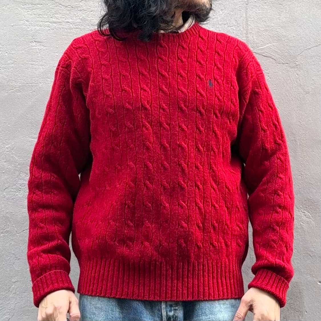 올드 폴로 랄프로렌 케이블 울 스웨터 상품이미지9