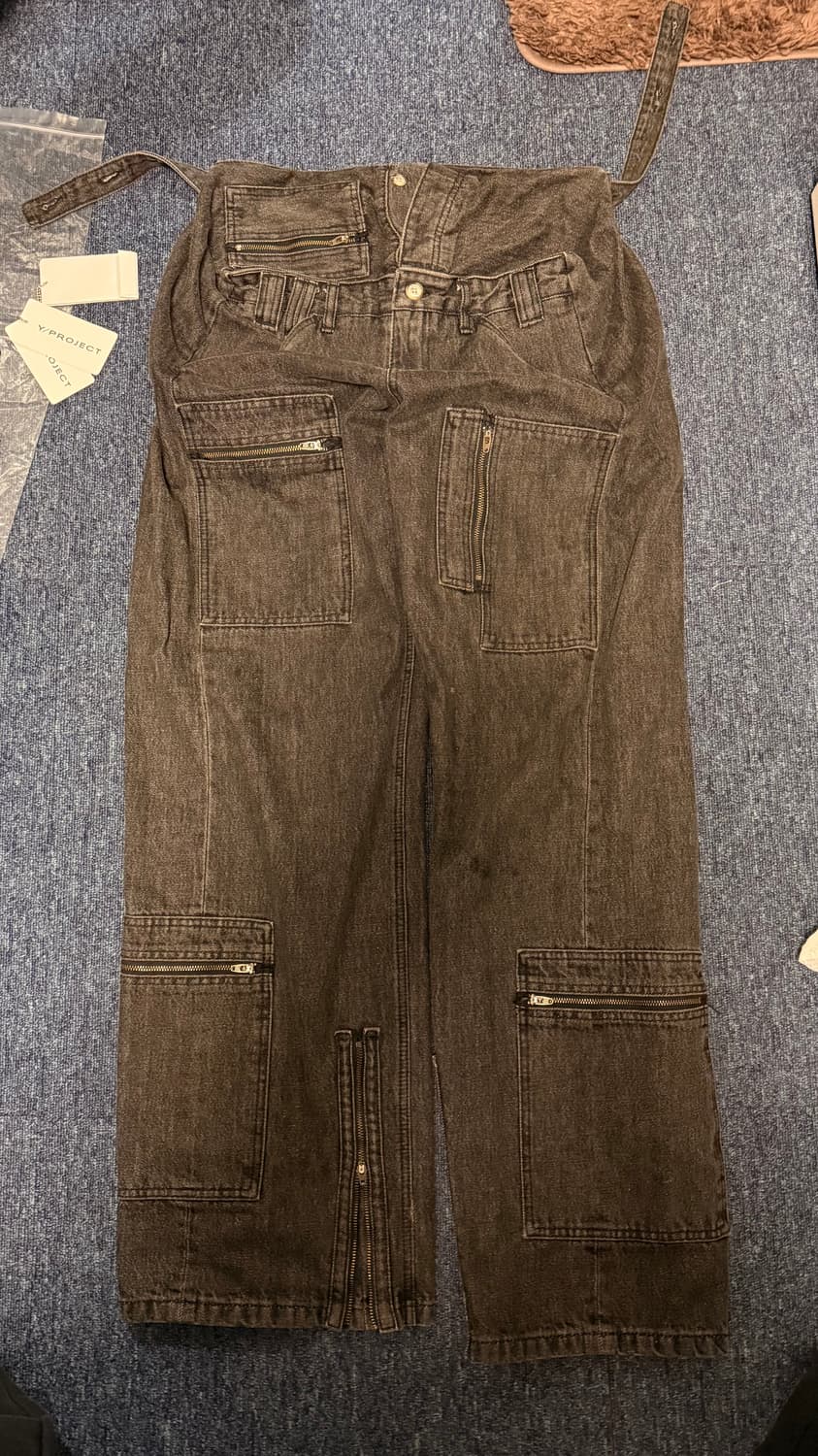 와이프로젝트 팝업진 흑청 XS 상품이미지1