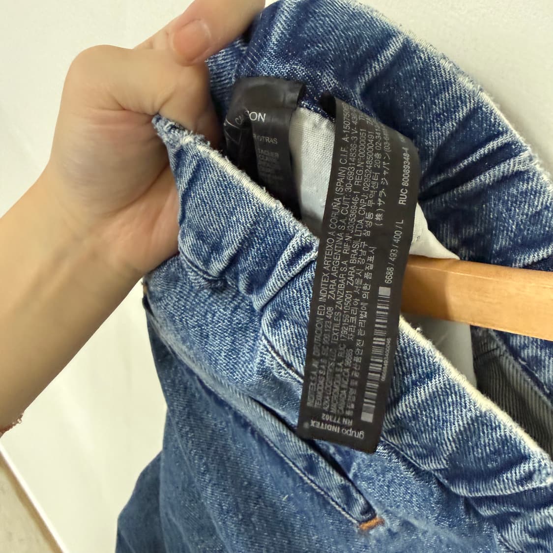 자라 밴딩데님팬츠L 상품이미지5