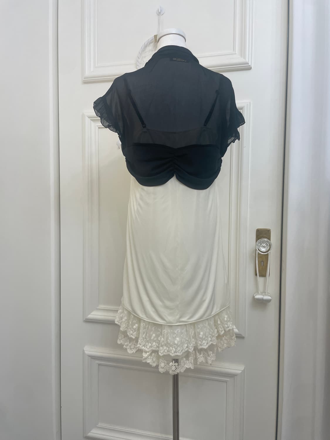 ivory&black lace flower embroidery fairy 상품이미지3