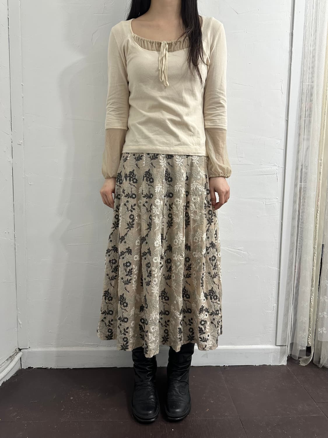 flower mori skirt 상품이미지2