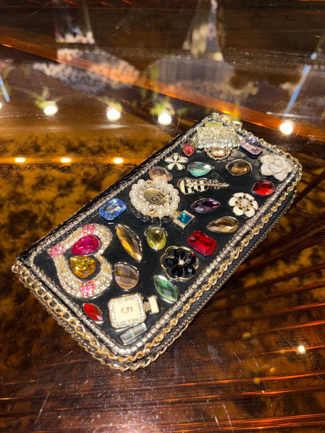 Kirakira brooch long wallet 상품이미지1