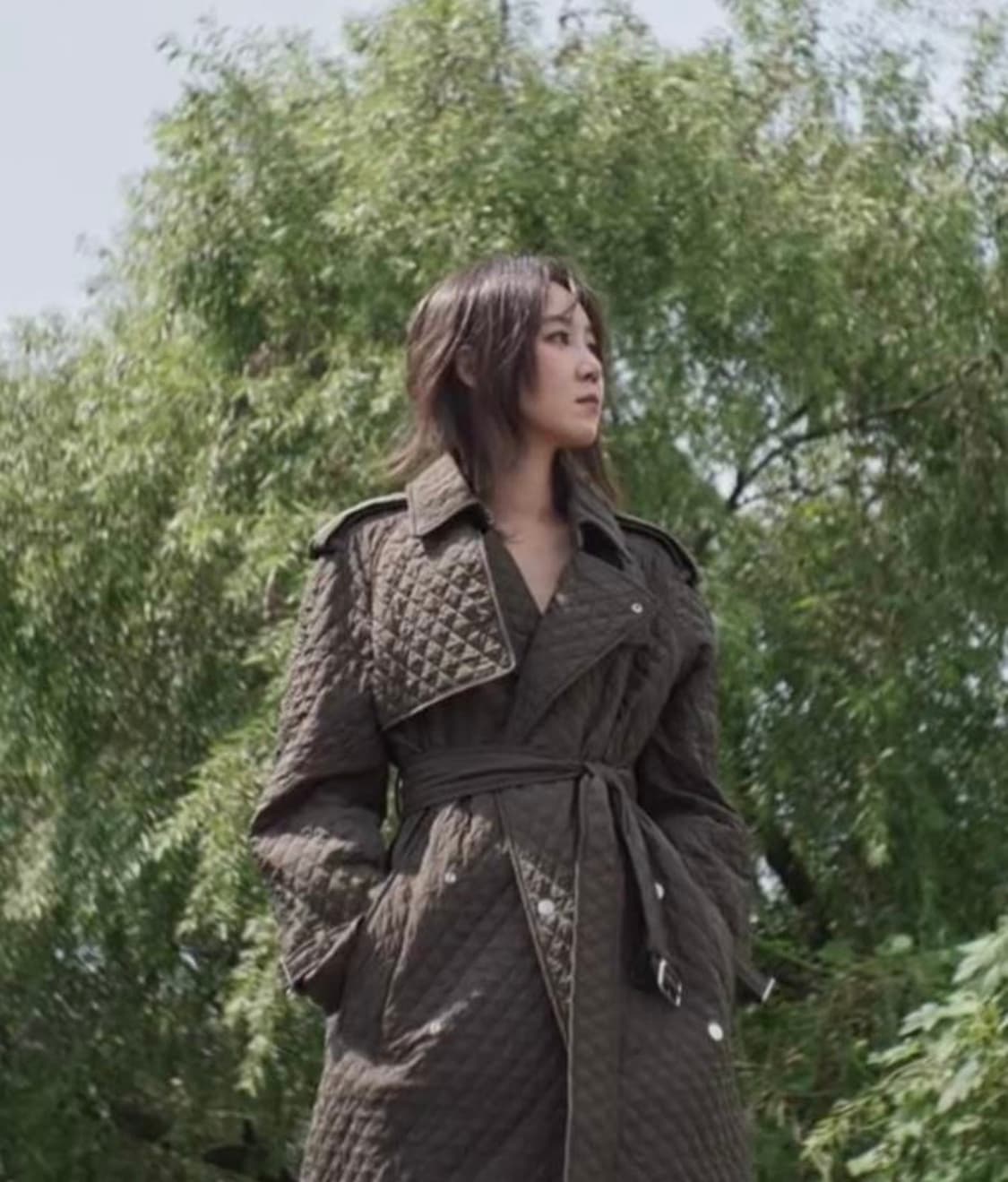 버버리 퀼팅 트렌치코트 패딩 상품이미지2