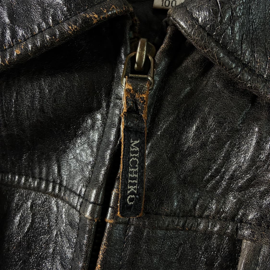 Michiko 미치코 코시노 90‘s 램스킨 레더 라이더 자켓 상품이미지8