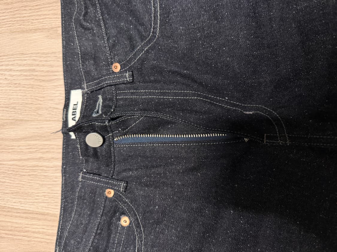 라벨아카이브 wide fit jeans raw nep denim 상품이미지8