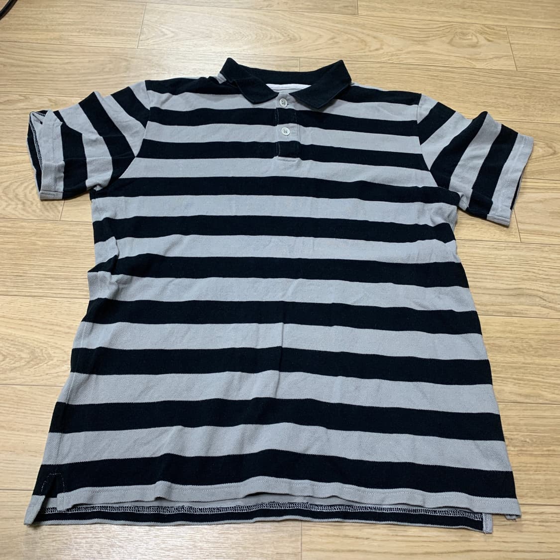 95)United Arrows 유나이티드애로우즈 스트라이프 카라티 상품이미지1