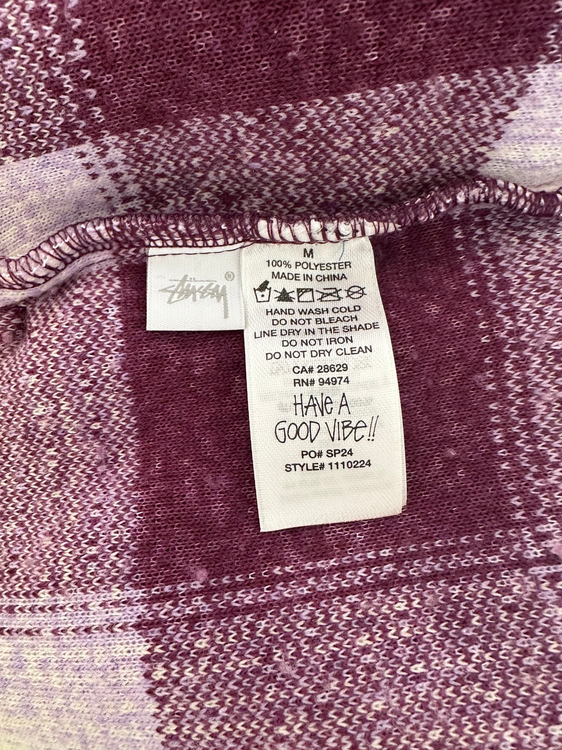 스투시 zip sherpa shadow plaid 상품이미지4