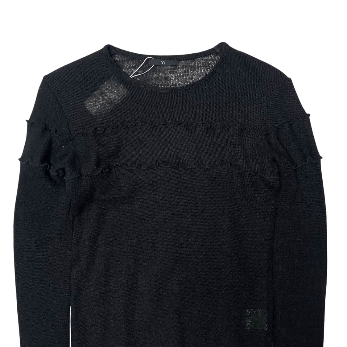 Y's 러플 디테일 울 100니트 상품이미지2