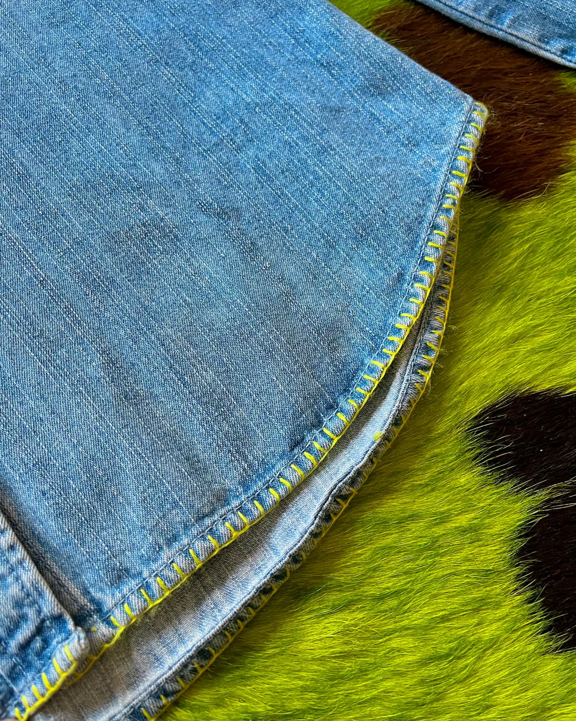 Jpn Vintage Western Stitch Denim Shirt 상품이미지8
