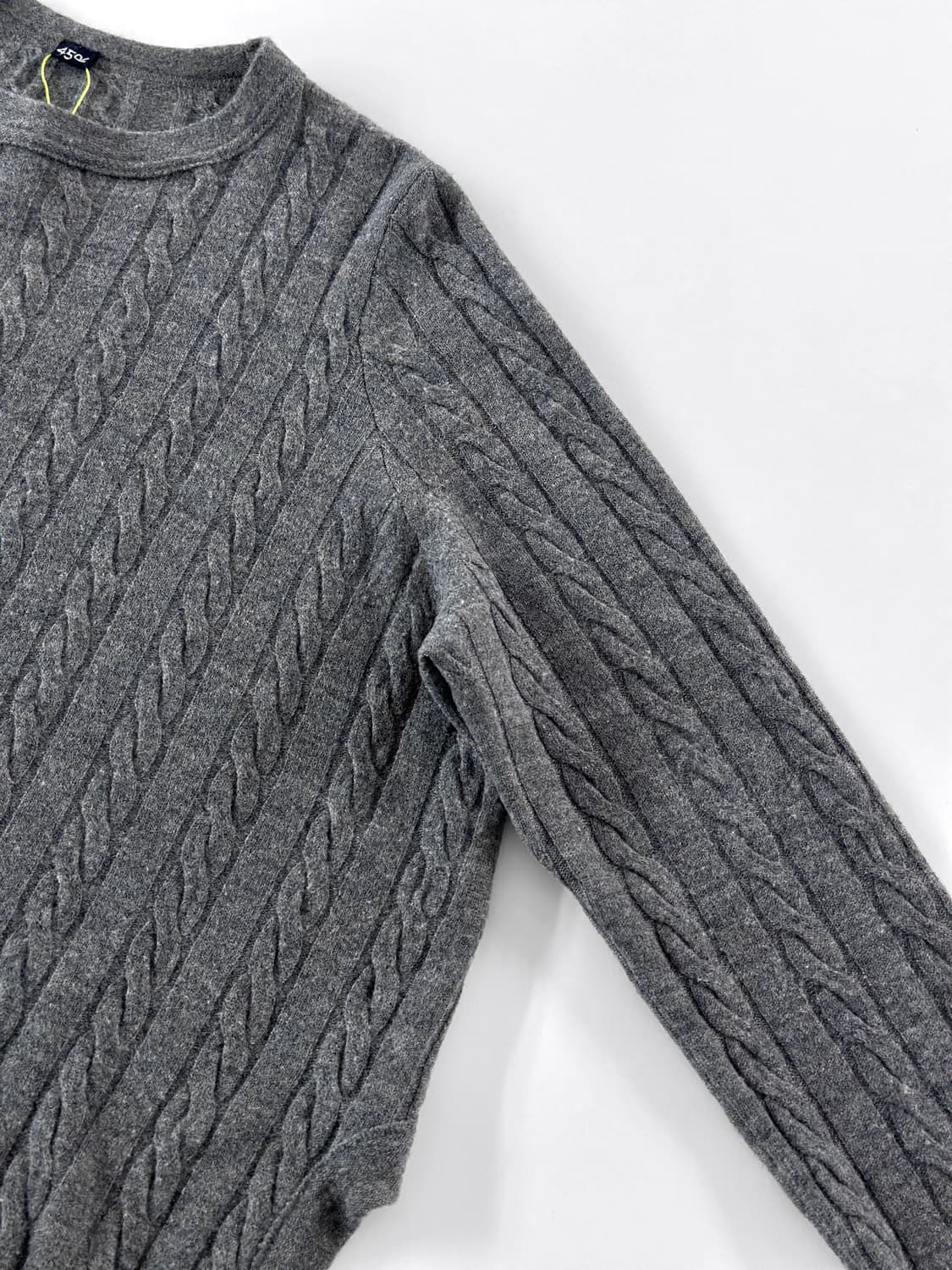 45rpm 울 케이블 니트 크루넥 스웨터 상품이미지6
